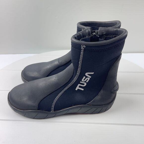 Tusa Scuba Boots Imprex 5mm Unisex US Size 6 Black Side Zip DB-0101 - Picture 3 of 8